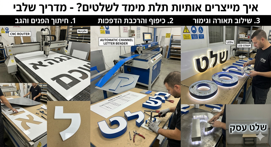טעויות נפוצות בייצור אותיות תלת ממד שכדאי להימנע מהן