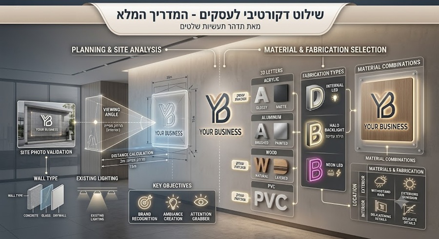 שילוט דקורטיבי לעסקים